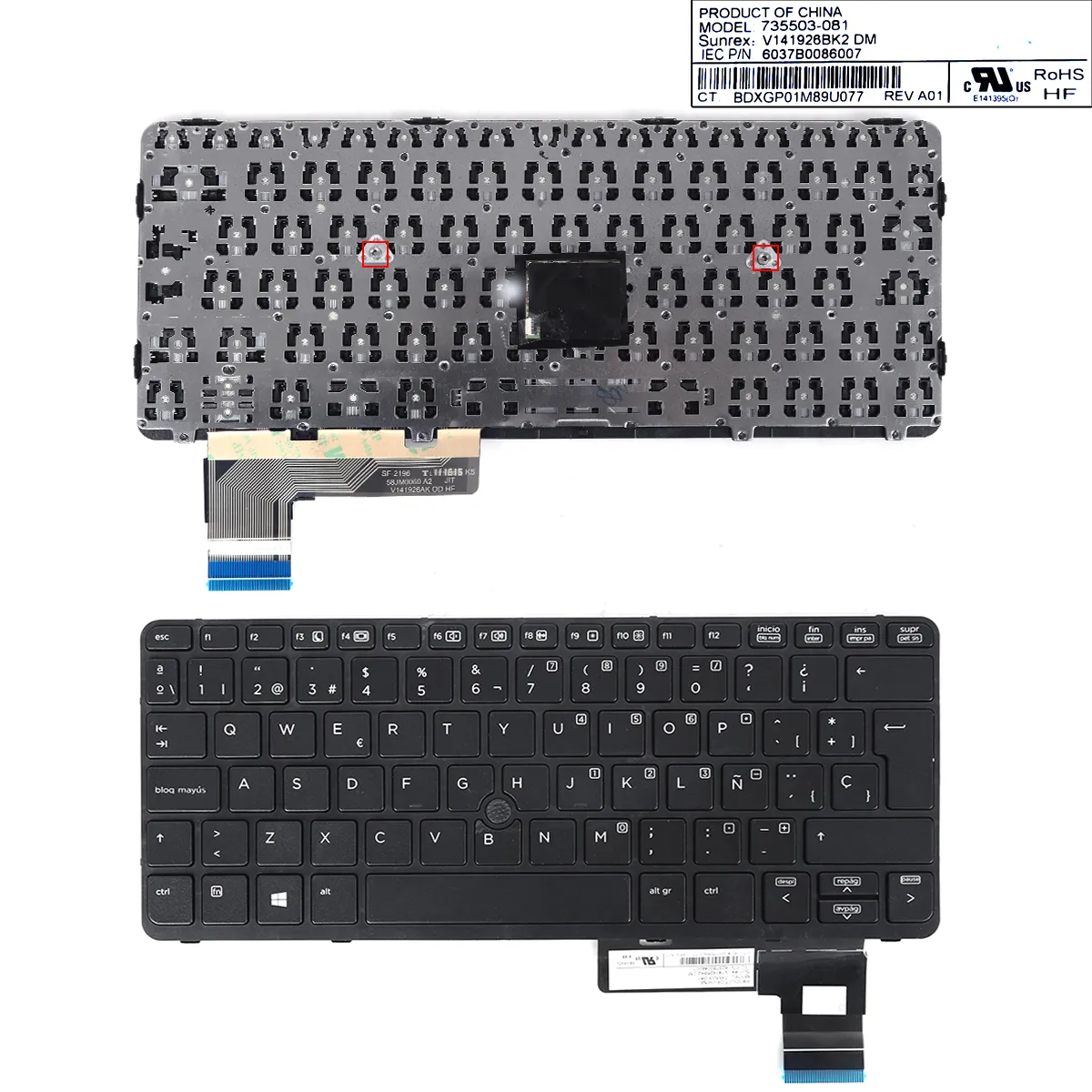 Picture of HP EliteBook 820 G1 BLACK FRAME BLACK (with point,Win8)